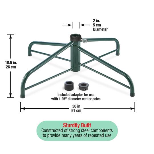 National Tree Company® 36" Folding Tree Stand, 2" Pole